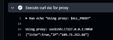 Tor curl first run