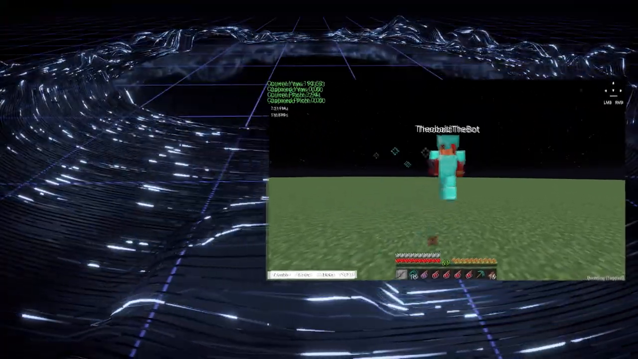 The bot executing a 100-hit combo