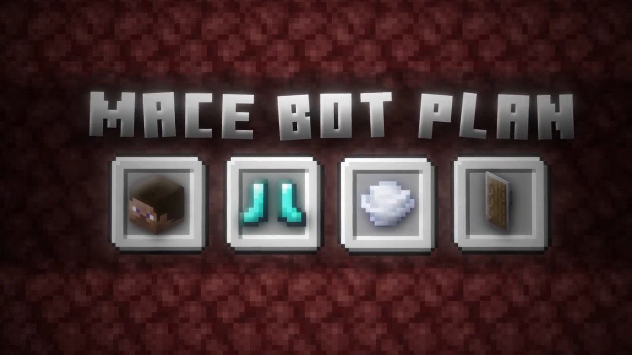 The Mace PvP training arena with the bot