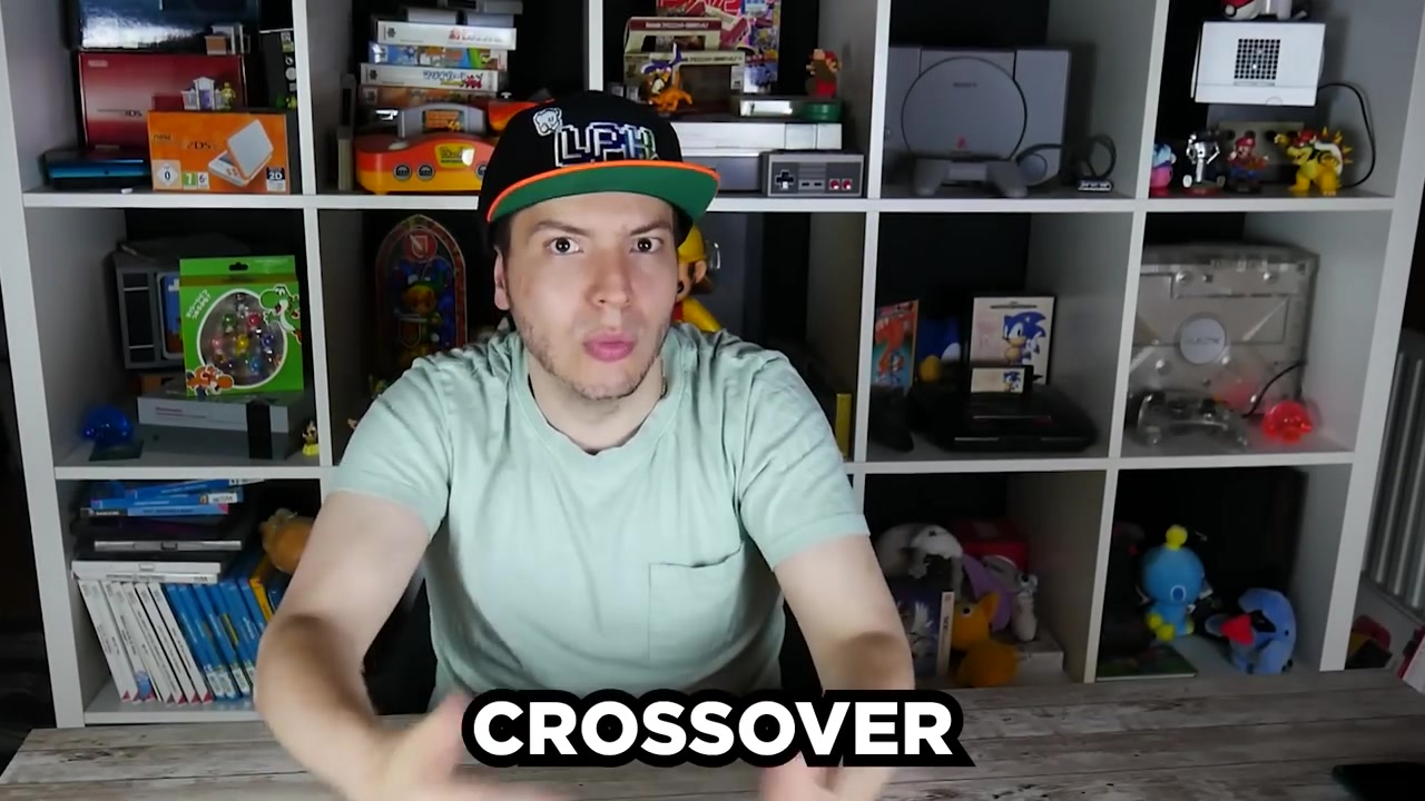 Laupok explains the crossover concept with the text "CROSSOVER" overlaid