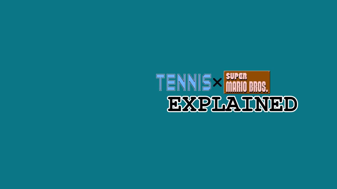 World 9-1 -- the title screen of the first glitch world accessible via the Tennis cart swap