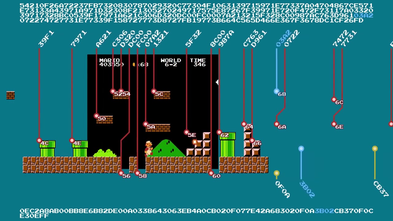 Glitch level ID $50: the cloud tunnel, a level generated by corrupted data